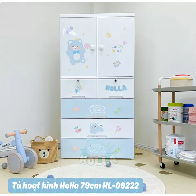 Tủ 5 tầng hoạt hình Holla HL-09193,HL-09222,an toàn và tiện ích mầu sắc tươi sáng giúp không gian thêm thoáng đãng