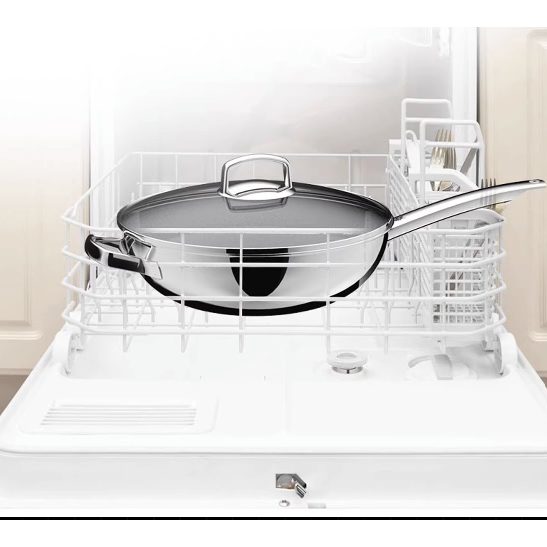 CHẢO SÂU LÒNG WMF WOK 30CM KÈM VUNG KÍNH