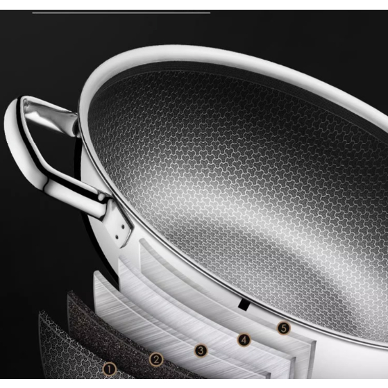 CHẢO SÂU LÒNG WMF WOK 30CM KÈM VUNG KÍNH