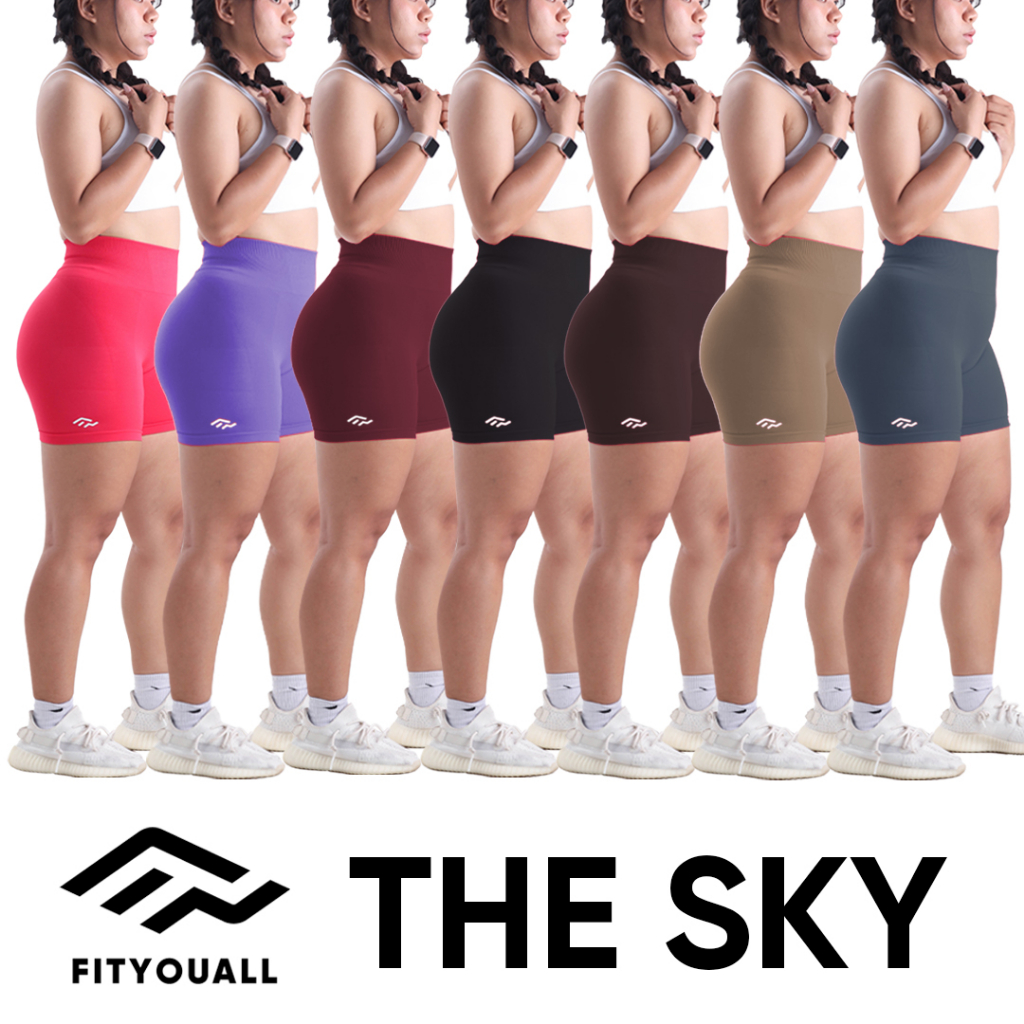 Quần ngắn tập Gym nữ chun mông tôn dáng FitYouAll Sky Collection