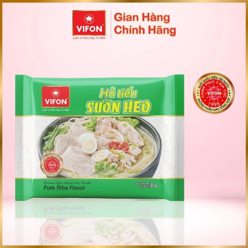 Hủ Tiếu Bò Kho, Nam Vang, Sườn Heo VIFON 65g/Gói