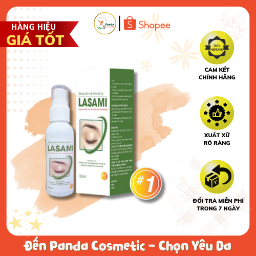 DUNG DỊCH VỆ SINH BỜ MI LASAMI lọ 50ml