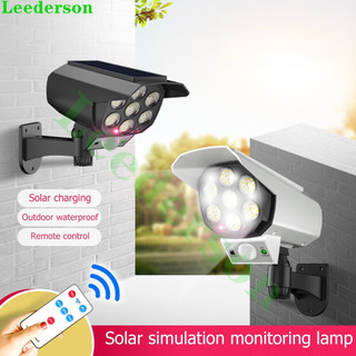Đèn năng lượng mặt trời giả camera ngoài trời tự động BẬT TẮT chống trộm, chống nước IP67. Có điều khiển shopnhatphong