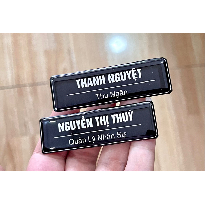 Bảng Tên Không Có LOGO - In Cố định
