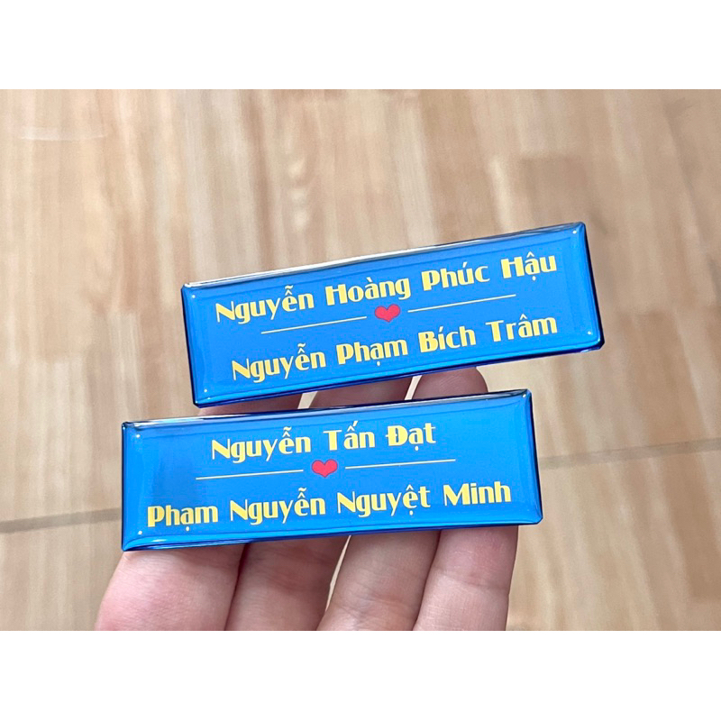 Bảng Tên Không Có LOGO - In Cố định