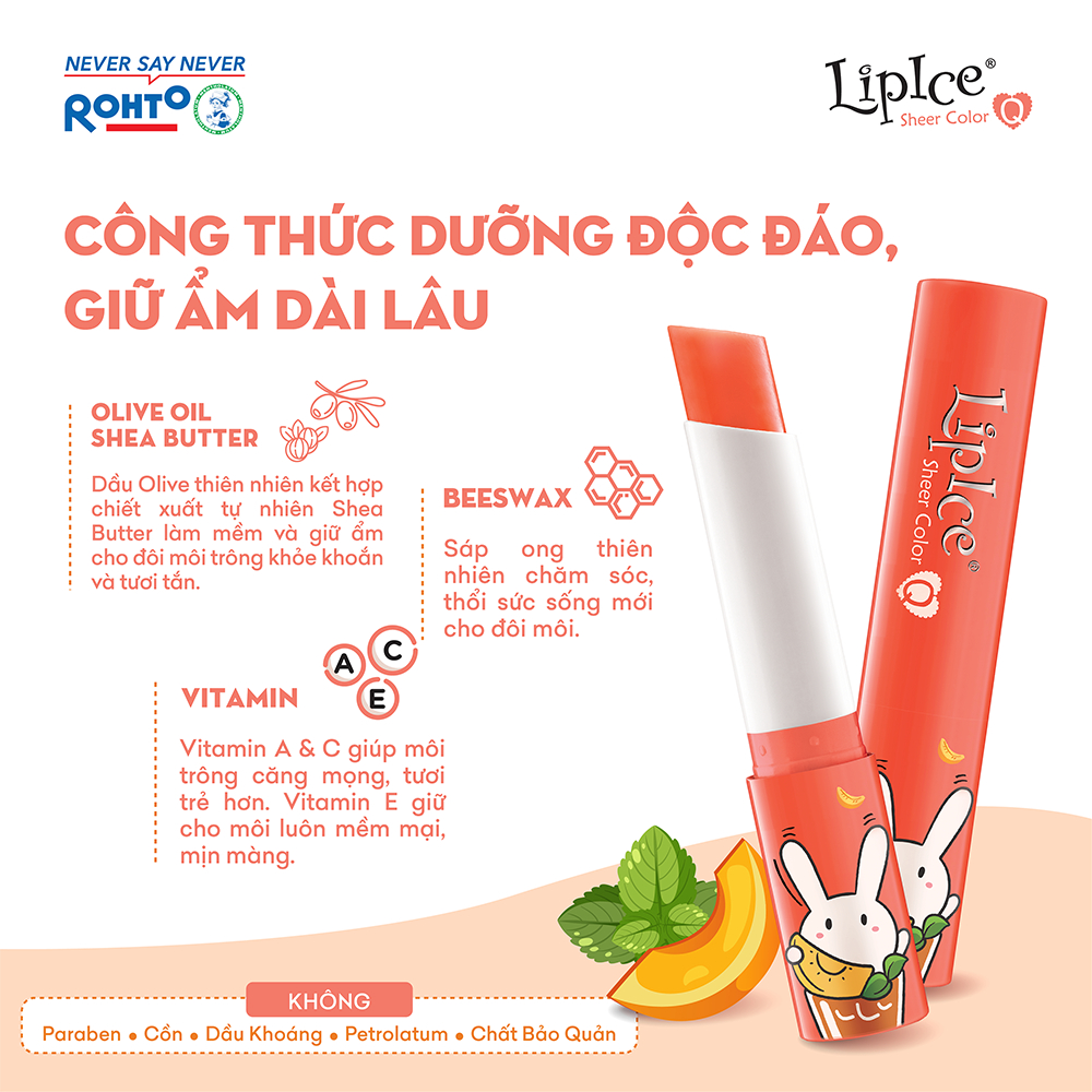 Son dưỡng Lipice Sheer Color Q 2.4g (phiên bản 2023)