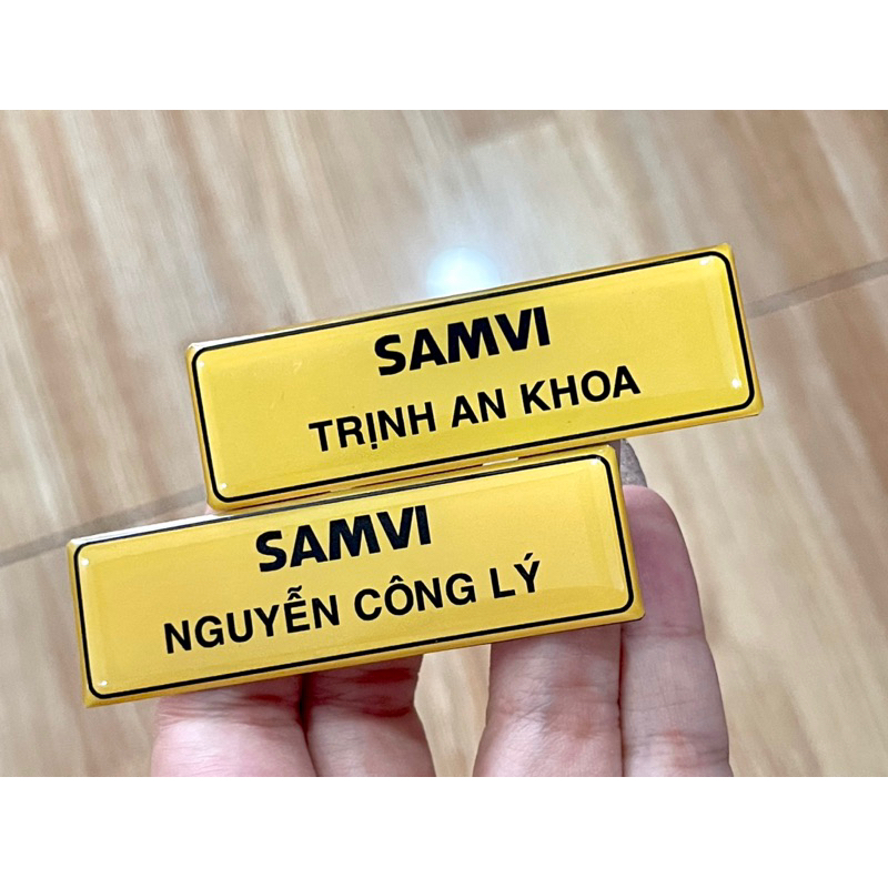 Bảng Tên Không Có LOGO - In Cố định