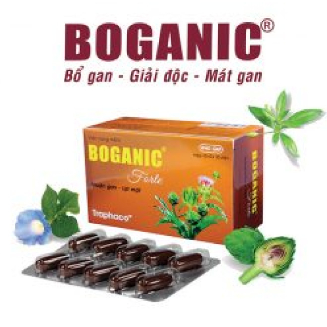 Viên uống Boganic hỗ trợ mát gan & giải độc gan Traphaco viên bao đường