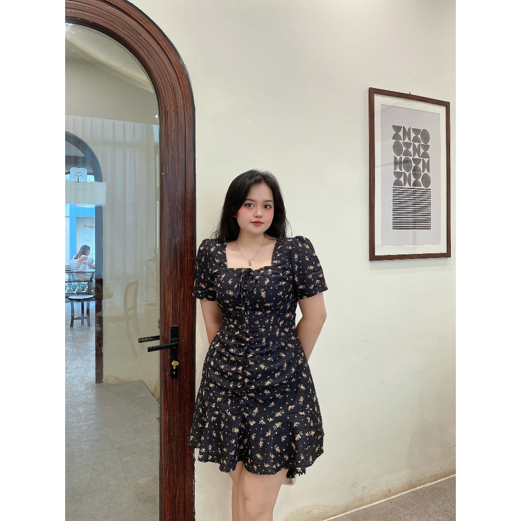 Váy BIGSIZE hoa nhí dáng ngắn M30901 55-95