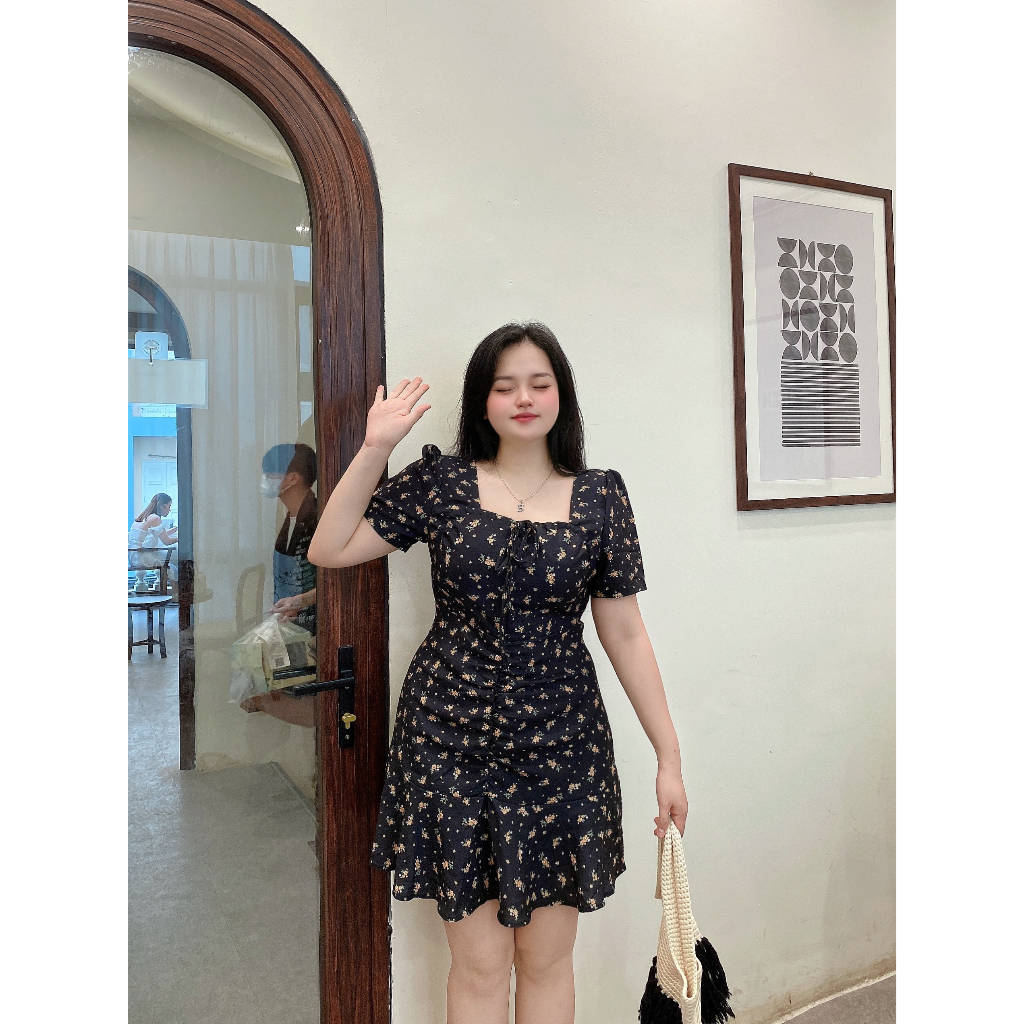 Váy BIGSIZE hoa nhí dáng ngắn M30901 55-95