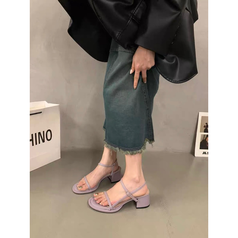 Sandal Cao Gót Mũi Tròn - GDN053