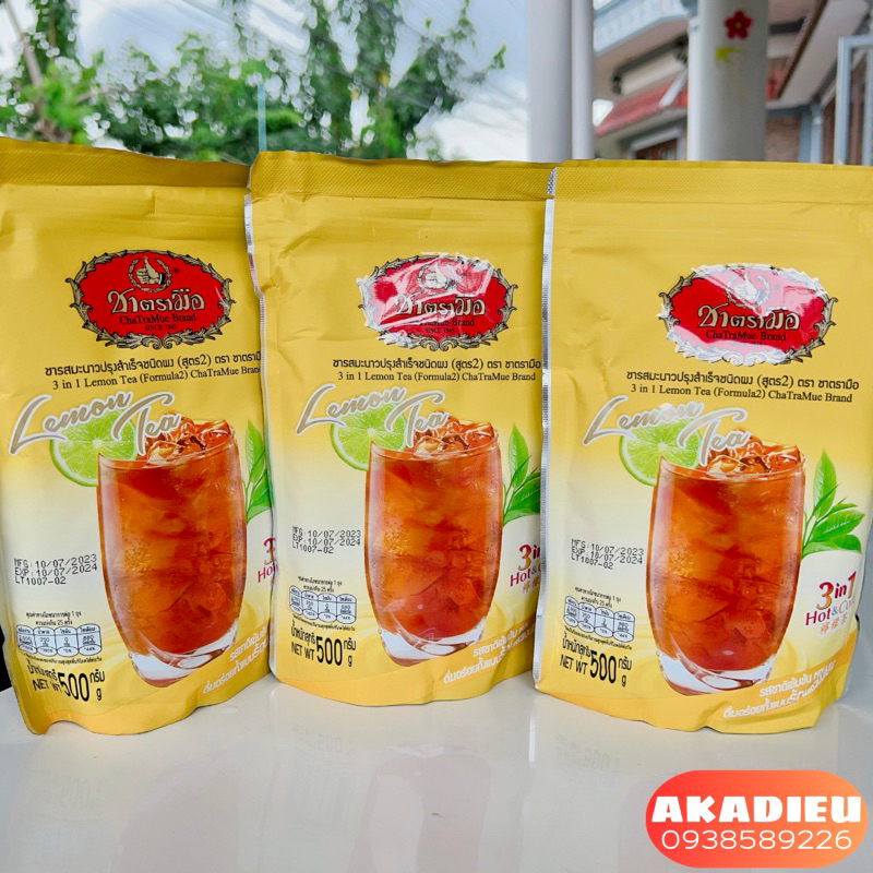 Bột Trà Chatramue Thái Lan Vị Chanh 500gr