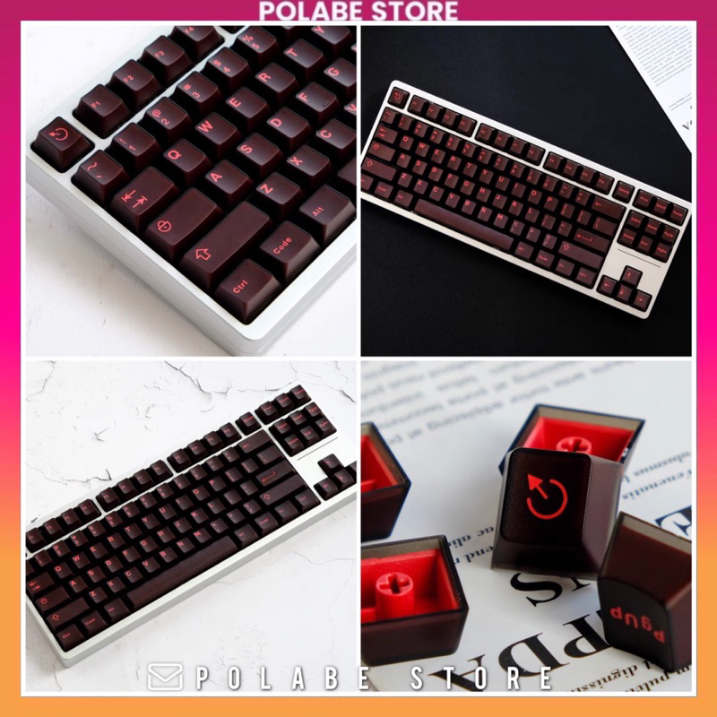 Nút bấm Keycap Aifei Neon Cherry Profile sử dụng trên nhiều layout bàn phím cơ - Polabe Store