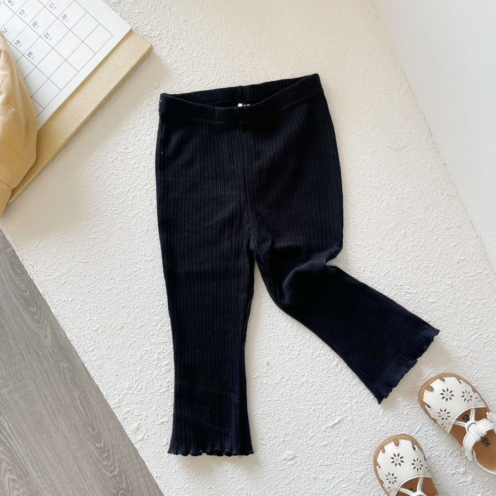 Quần legging ống loe dài, chất liệu cotton thoáng mát, mềm mịn cho bé, Minium thiết kế QD1650