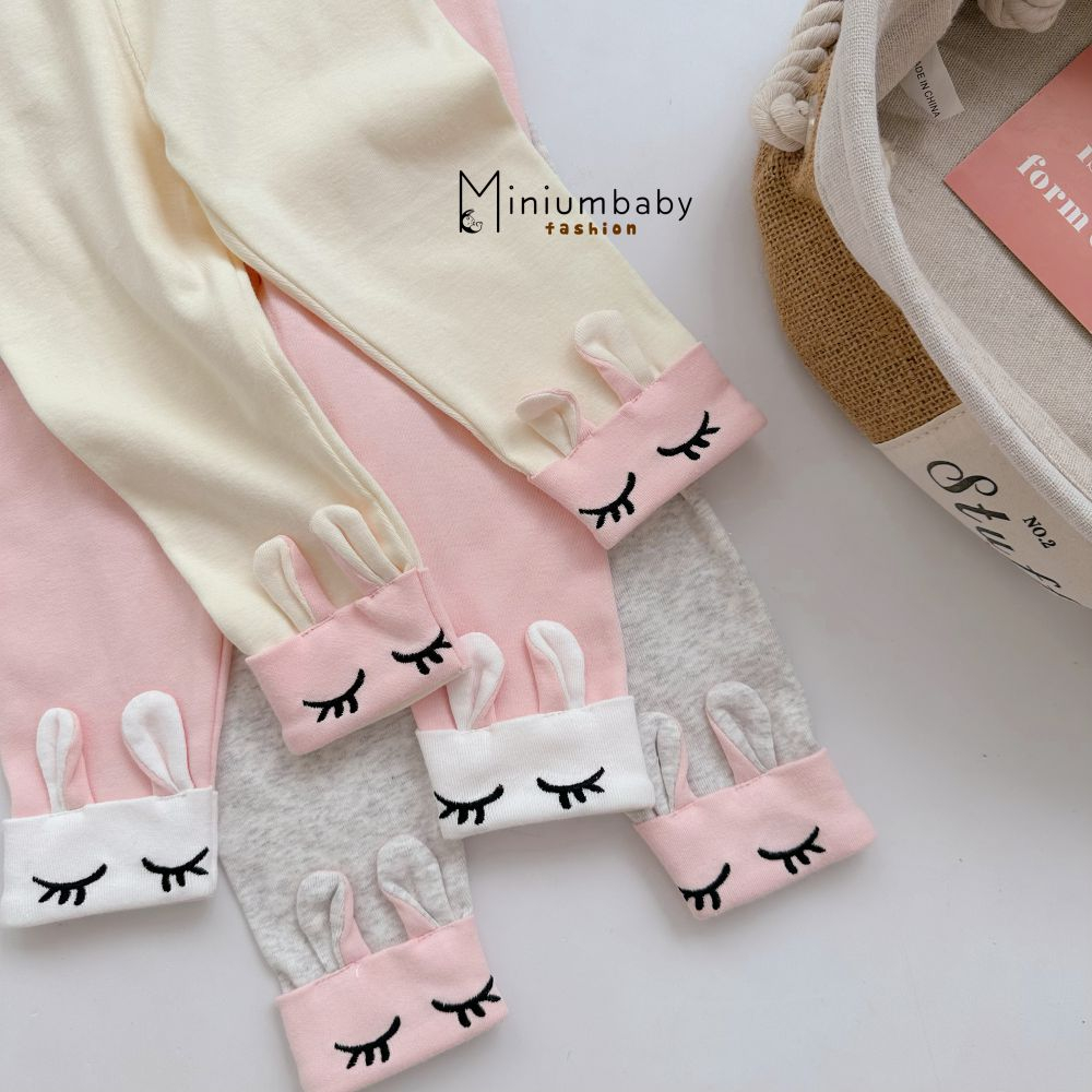 Quần dài thỏ đáng yêu điệu đà chp bé gái, chất liệu 100% cotton, miniumbabyfashion QD1636