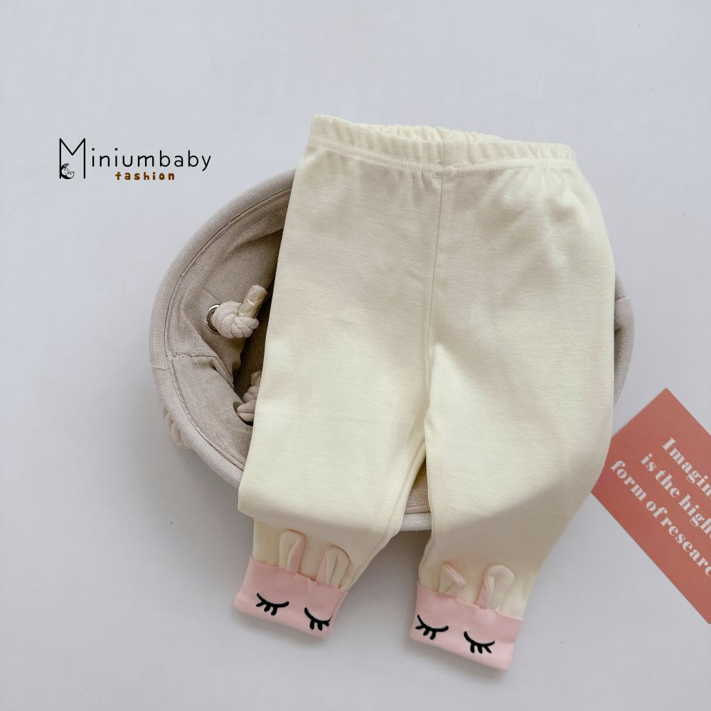 Quần dài thỏ đáng yêu điệu đà chp bé gái, chất liệu 100% cotton, miniumbabyfashion QD1636
