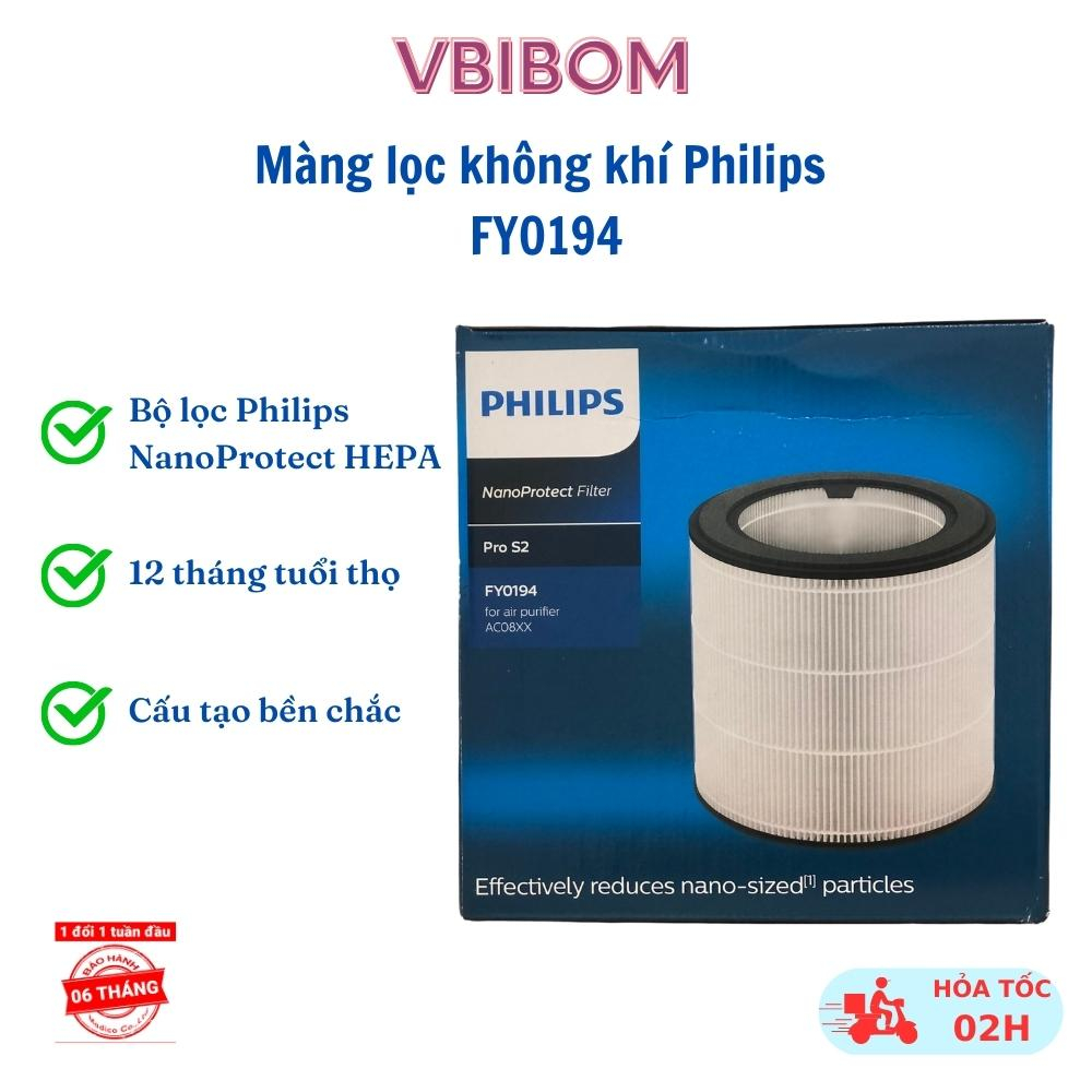 Màng lọc, Bộ lõi lọc không khí Philips FY0194 dành cho máy lọc không khí AC0819 AC0820 - BH 6 tháng - Vbibom