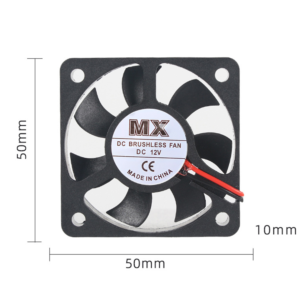 Quạt tản nhiệt MX 12v 4x4, 6x6, 8x8, 12x12CM, làm mát thủy sinh đầy đủ kích thước