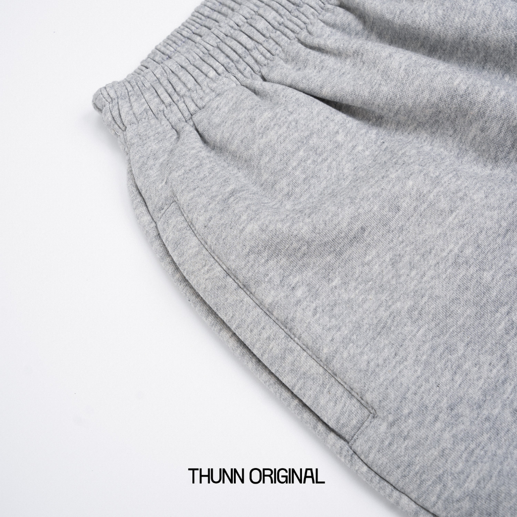 Quần Xám Nỉ Bông Cao Cấp - THUNN ORIGINAL Light Gray Sweatpants
