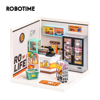  Robotime Nhà búp bê bằng Nhựa tự làm DIY. Cửa hàng tiện ích | Rolife Energy Supply Store DW002 