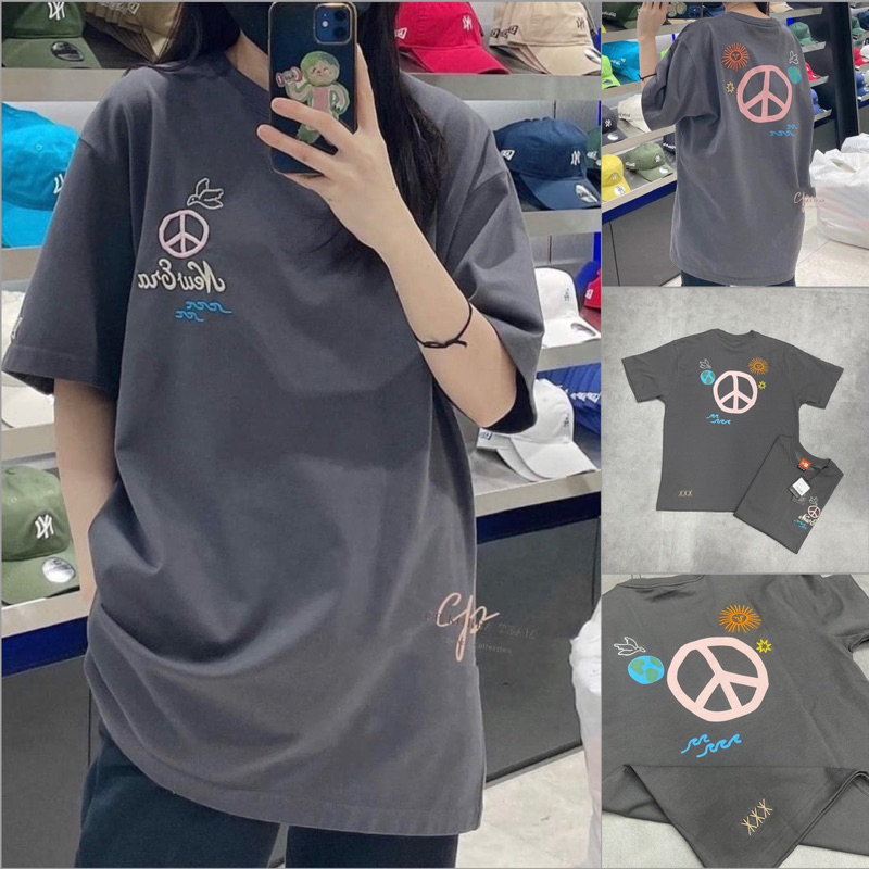 ÁO THUN NEW ERA PEACE DARK GRAY COLOR - PEACE XÁM * 13086532 - ÁO THUN NEW ERA CHÍNH HÃNG