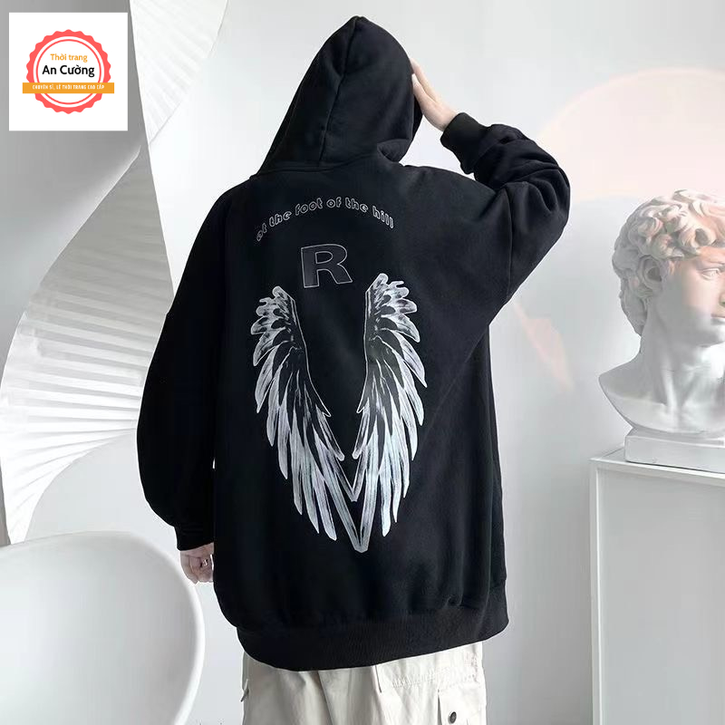Áo khoác hoodie, áo hoodie nam nữ chất nỉ dày form rộng có mũ giá rẻ HOODIE46 - Thời trang An Cường