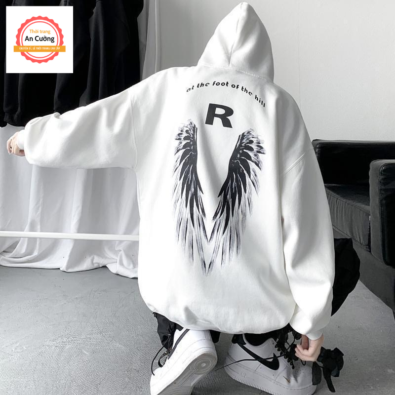 Áo khoác hoodie, áo hoodie nam nữ chất nỉ dày form rộng có mũ giá rẻ HOODIE46 - Thời trang An Cường