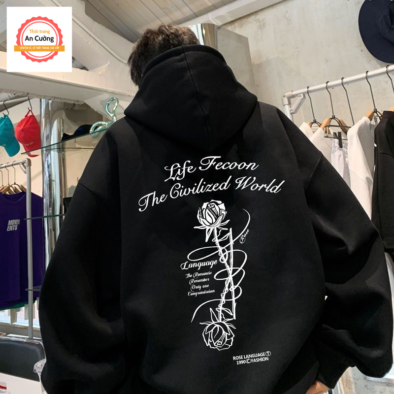 Áo khoác hoodie, áo hoodie nam nữ chất nỉ dày form rộng có mũ giá rẻ HOODIE47 - Thời trang An Cường