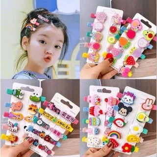Vỉ 10 cái kẹp tóc style hàn quốc cho bé
