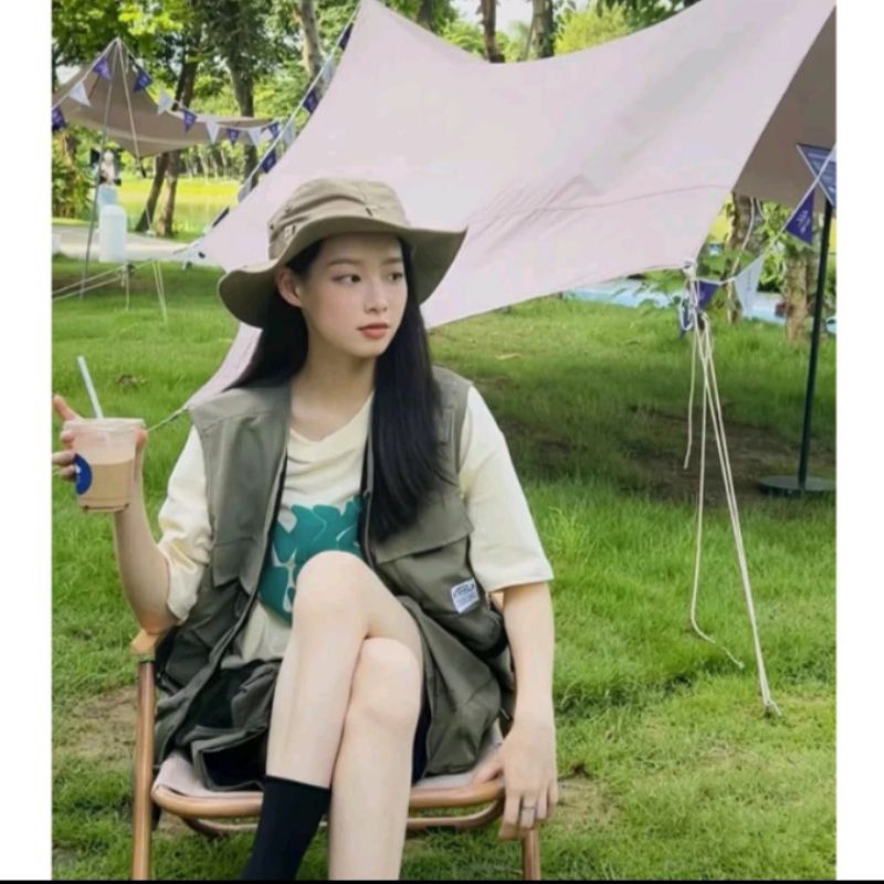 Mũ cao bồi màu be new 99%