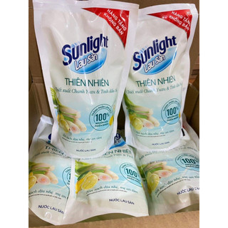 Combo 2 bịch nước lau sàn Sunlight Thiên Nhiên Chanh Sả 700G/ bịch