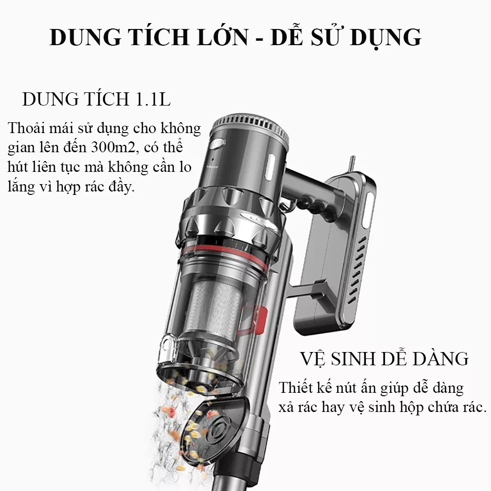 Máy Hút Bụi Mini Cầm Tay Đa Năng 2 Chiều  Vacuum Cleaner, Máy Hút Bụi Mini Cầm Tay Chính Hãng