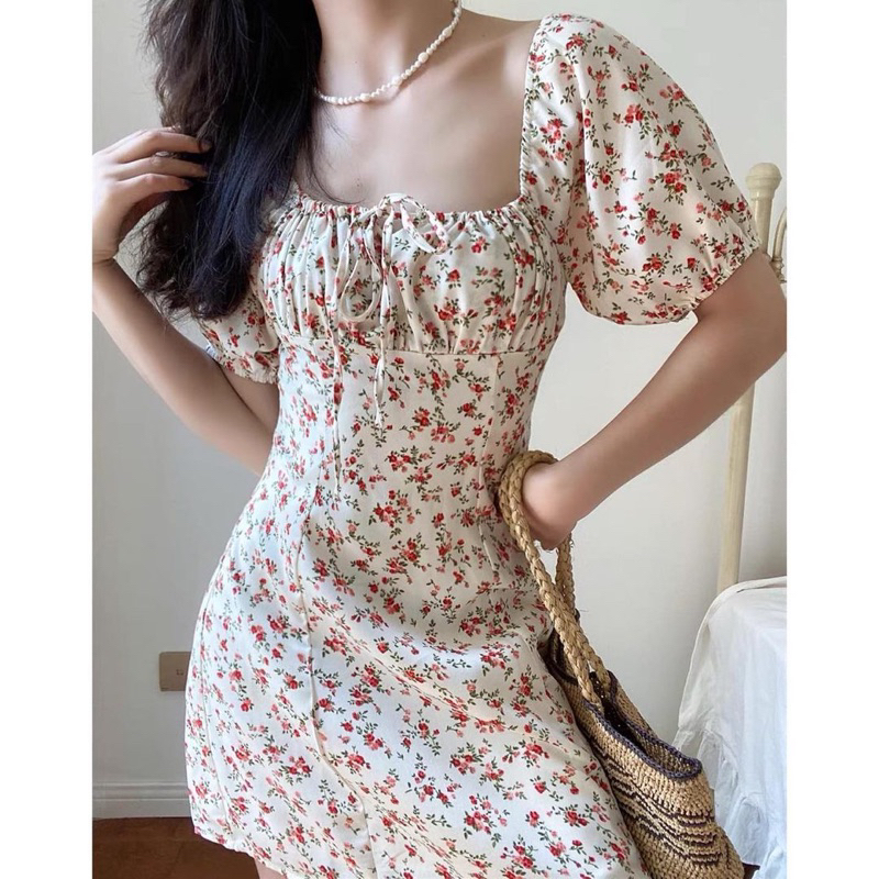 Order 15 ngày- Đầm hoa có tay #872