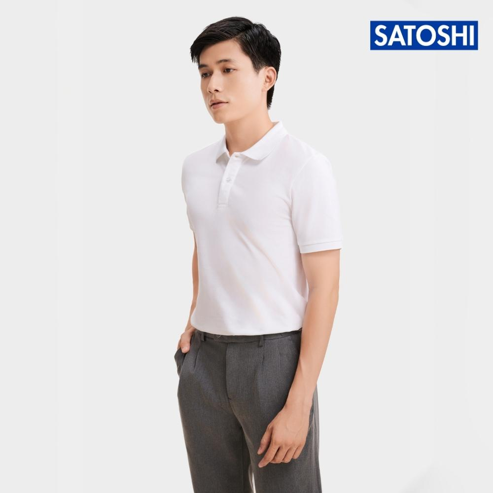 Áo Polo Satoshi Micro Pique SAPL85 nhiều màu tay ngắn có cổ chất Cotton co giãn tháng mát