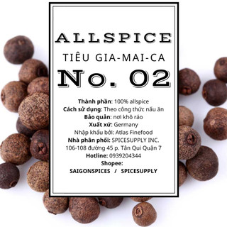 500g Allspice berries - Hạt tiêu Jamaica SPICESUPPLY Việt Nam Hũ 50g