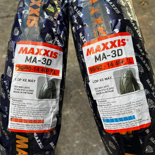 (Tay ga) Cặp vỏ Maxxis 3D (kim cương) cho xe tay ga Vision, Air blade,.. - Size 80/90-14 và 90/90-14 - Vỏ không ruột