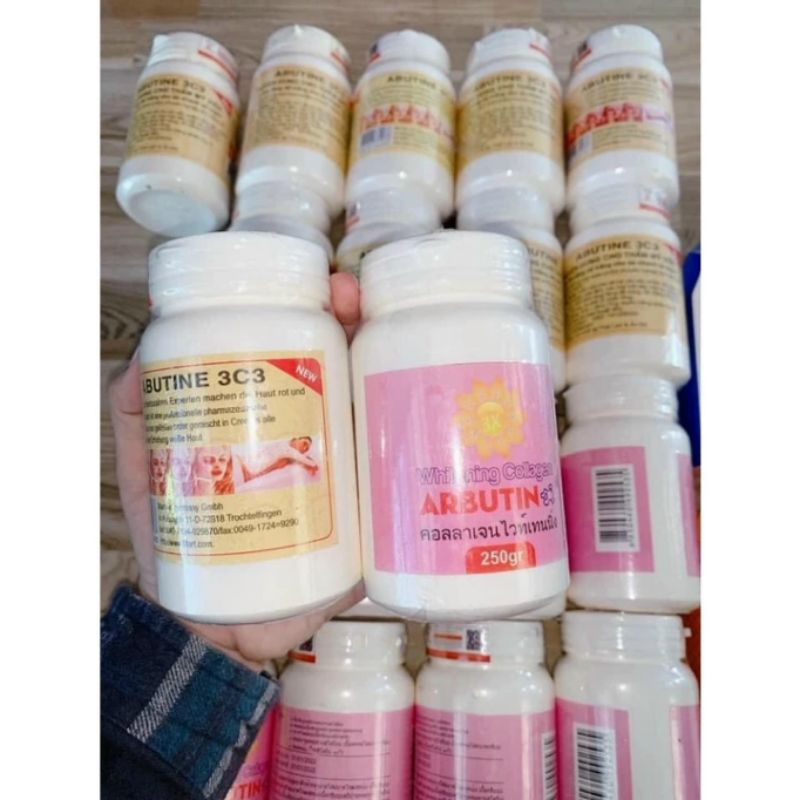 [CHỈ BÁN HÀNG THÁI]  COMBO 2HỘP. BODY KÍCH TRẮNG ARBUTIN 3C3 THÁI LAN 250G.HỒNG VÀNG. CHÍNH HÃNG 💯