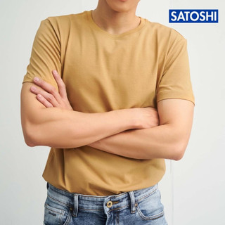 Áo thun nam trơn Satoshi SATS85 vải cotton 4 chiều co giãn dày dặn,regular fit, trẻ trung nhiều màu