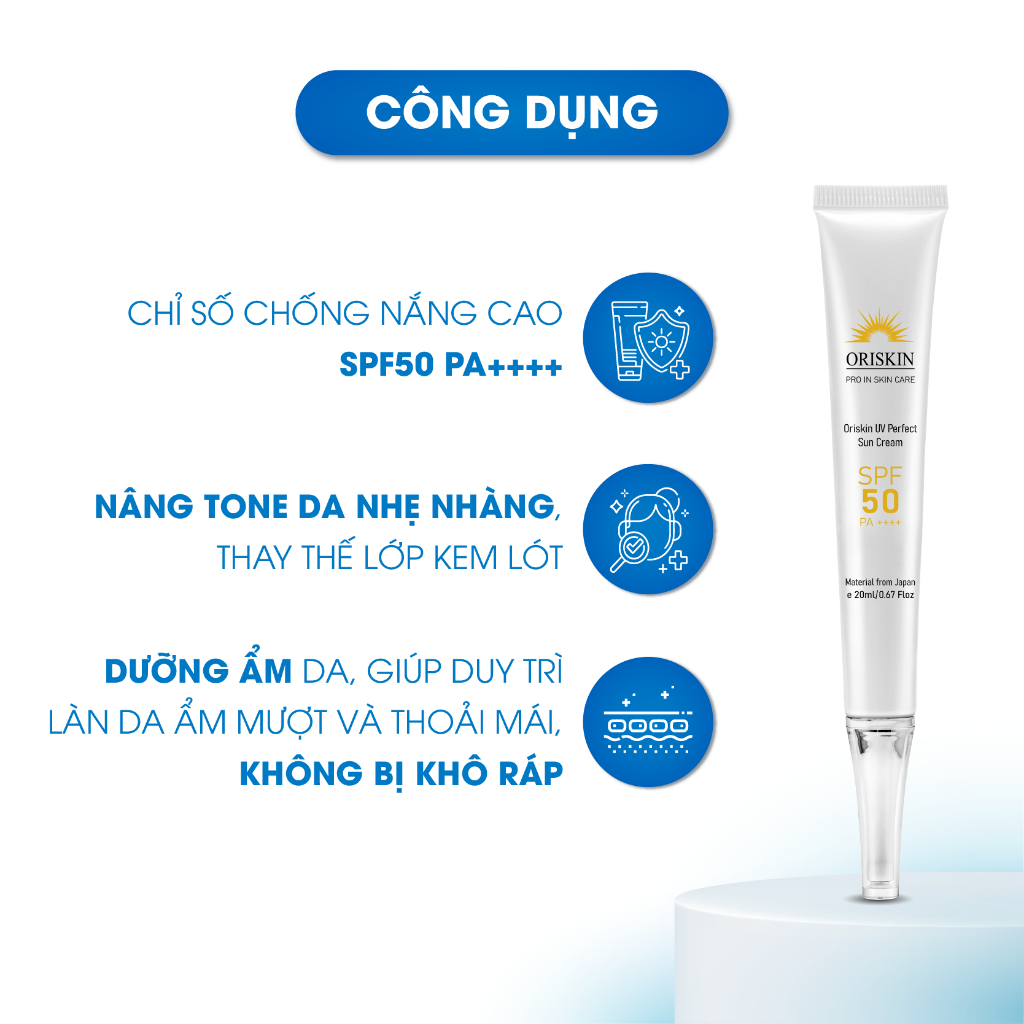 Kem Chống Nắng Oriskin UV Perfect Sun Cream 20ml