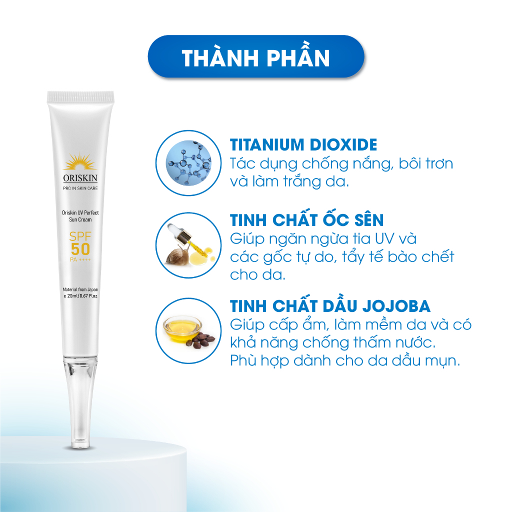 Kem Chống Nắng Oriskin UV Perfect Sun Cream 20ml