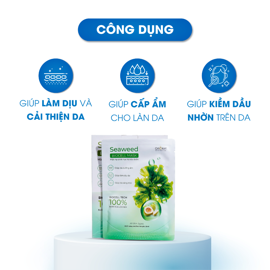 Mặt Nạ Dưỡng Trắng Sinh Học Eeweed E Blocell Mask Oriskin 25ml