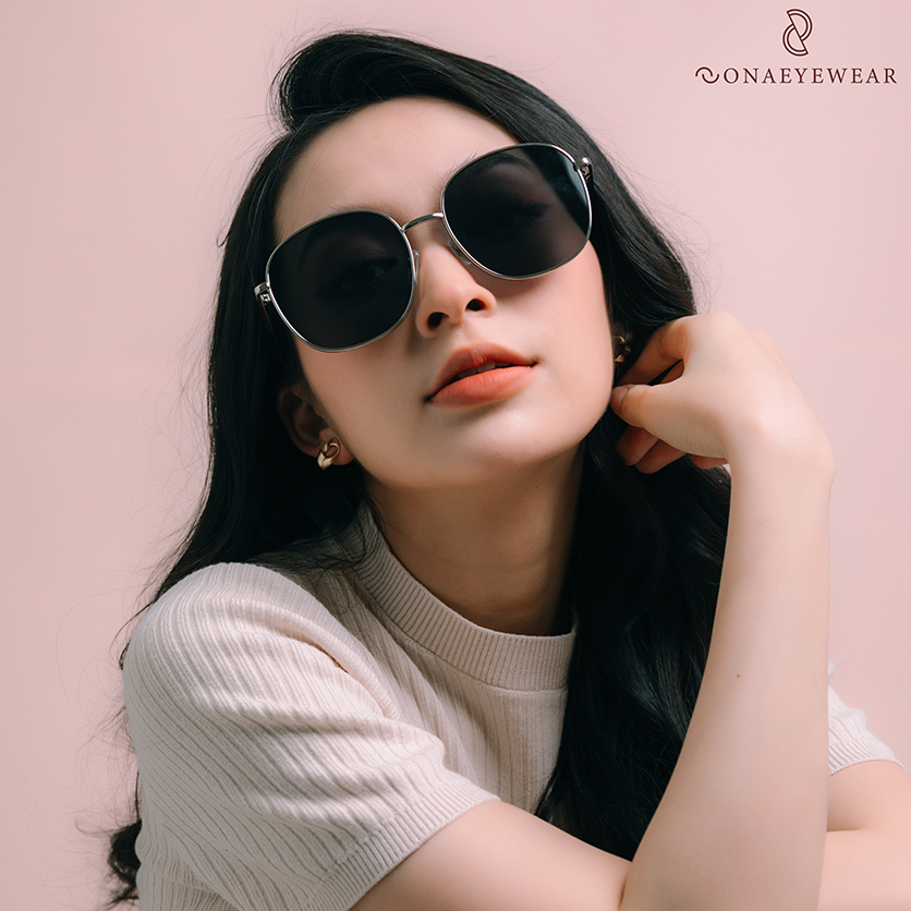 Kính râm - SONA EYEWEAR - Bản Cao Cấp  Nữ, Tròng Polycarbonate Gọng Kim Loại, Chống tia UV400