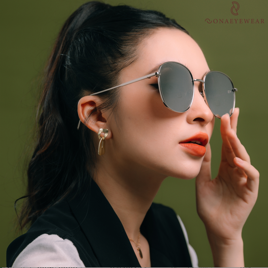 Kính râm - SONA EYEWEAR - Bản Cao Cấp  Nữ, Tròng Polycarbonate Gọng Kim Loại, Chống tia UV400