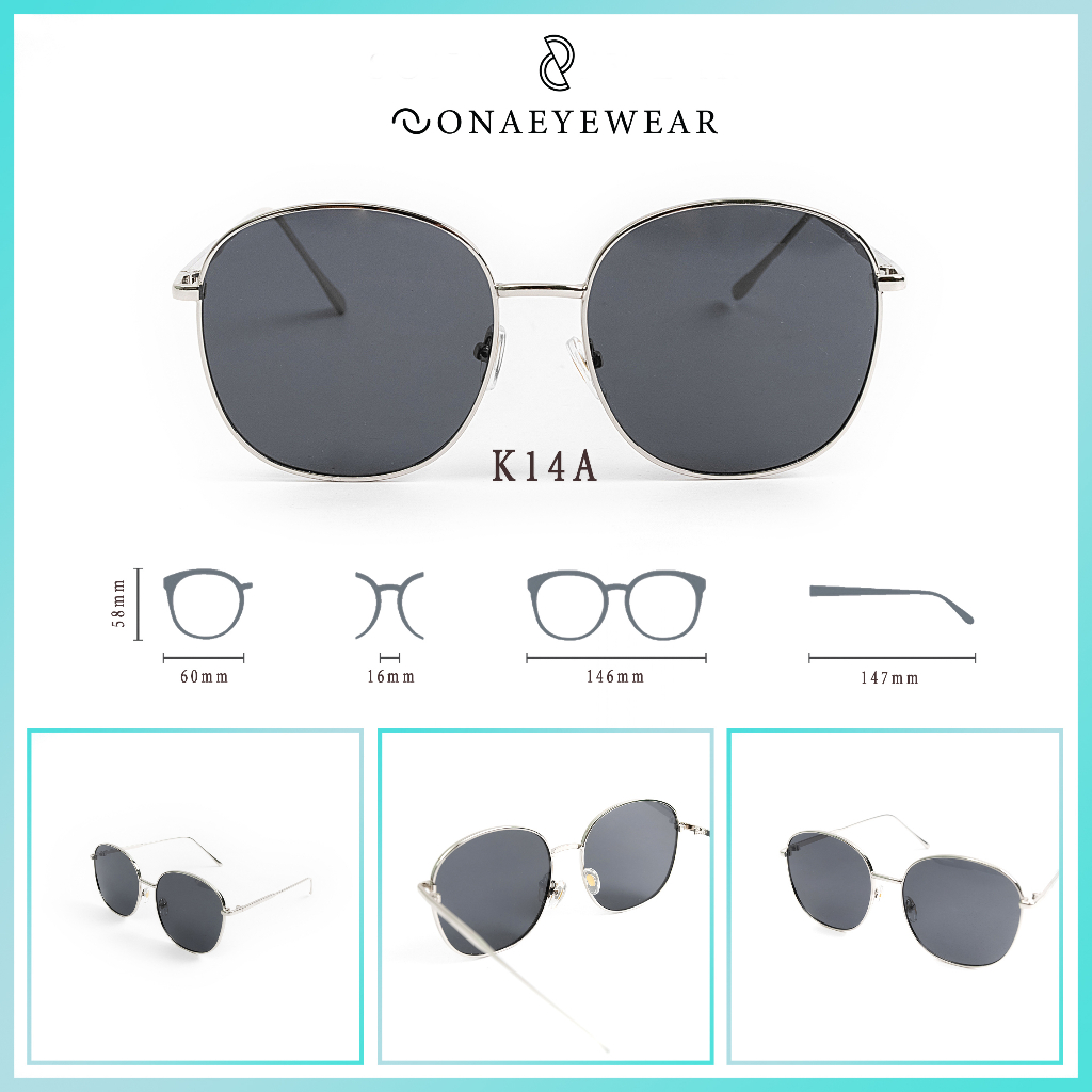Kính râm - SONA EYEWEAR - Bản Cao Cấp  Nữ, Tròng Polycarbonate Gọng Kim Loại, Chống tia UV400