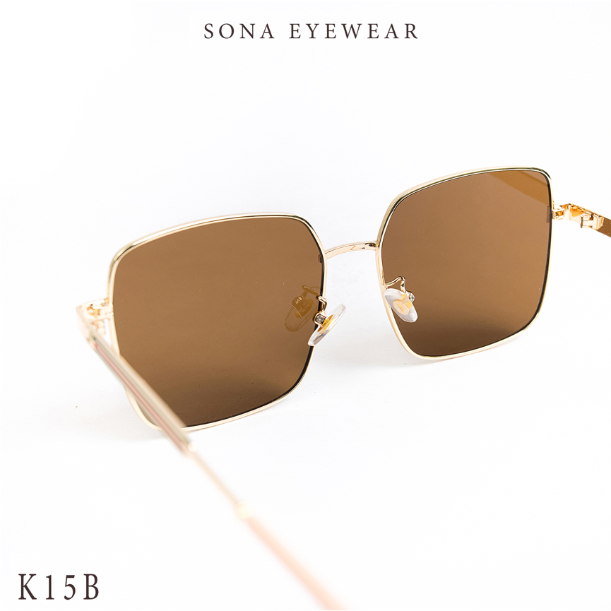 Kính râm - SONA EYEWEAR - Bản Cao Cấp  Nữ, Tròng Polycarbonate Gọng Kim Loại, Chống tia UV400