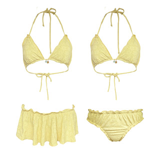 Set Đồ Bơi Nữ Hai Mảnh Bikini Freckles Studios Áo Tam Giác Không Mút Và Váy Quần Sunshine Bikini