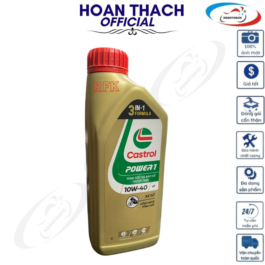 Dầu Nhớt Xe Số Castrol Power-1 10W40 1000Ml 