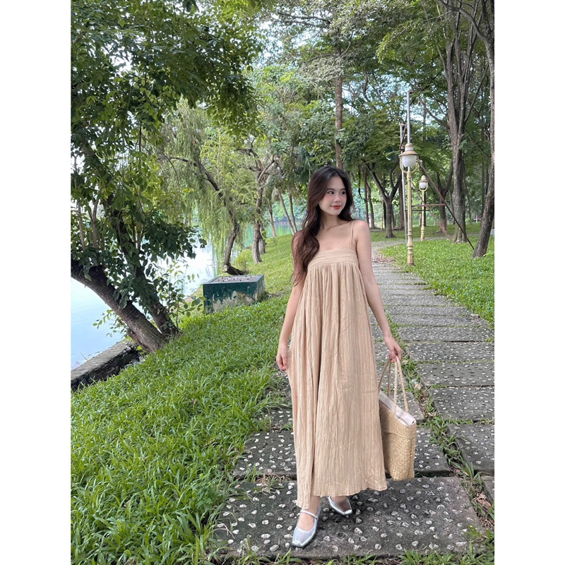 [RÁCH STORE] ĐẦM MAXI 2 DÂY ĐAN LƯNG ( 48145 )