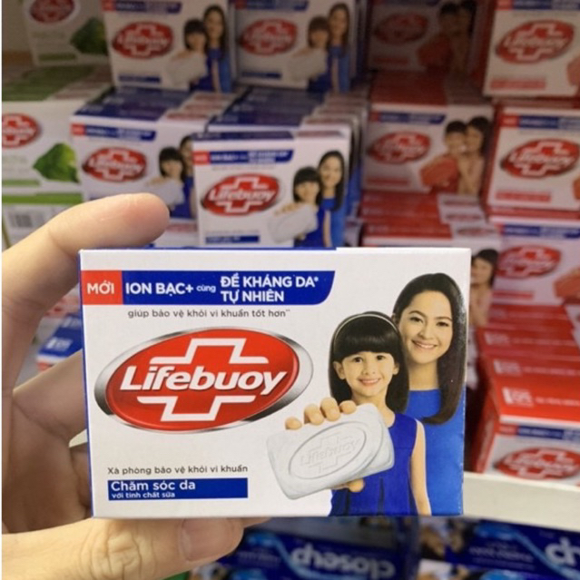 Xà Bông Cục Lifebuoy 90g Sạch Khuẩn Thơm Mát cho cả Gia Đình