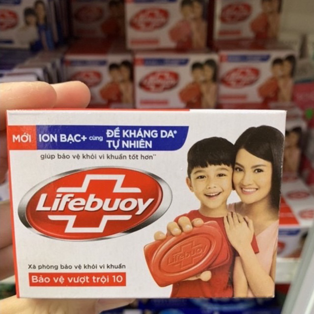 Xà Bông Cục Lifebuoy 90g Sạch Khuẩn Thơm Mát cho cả Gia Đình